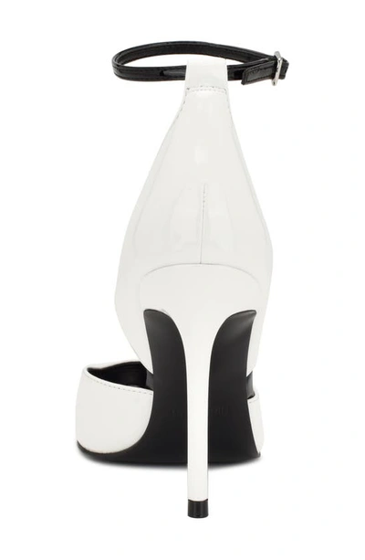 Nine West Finda Pointed Toe Pump In White