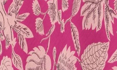 Shop Ted Baker Sankey Floral Lace Trim Dress In Bright Pink