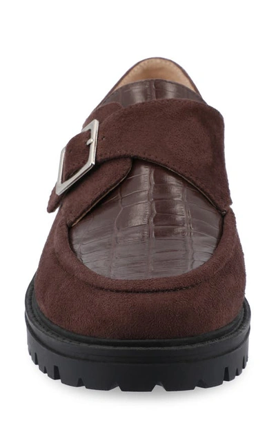 Shop Journee Collection Azula Lug Loafer In Brown
