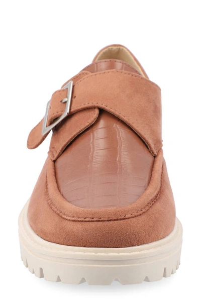 Shop Journee Collection Azula Lug Loafer In Tan