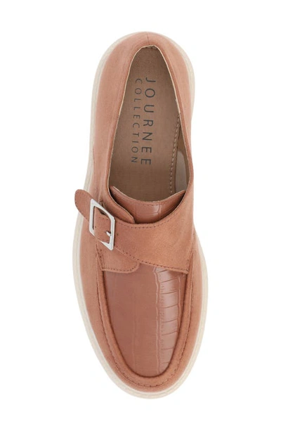 Shop Journee Collection Azula Lug Loafer In Tan