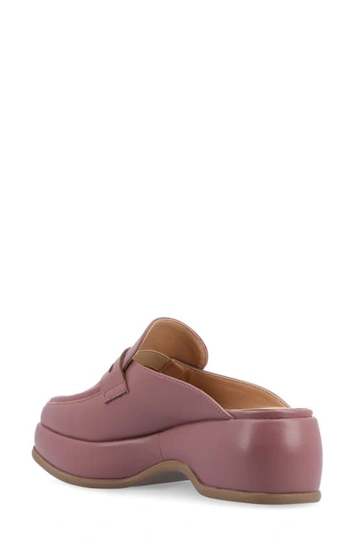 Shop Journee Collection Antonia Loafer Mule In Mauve