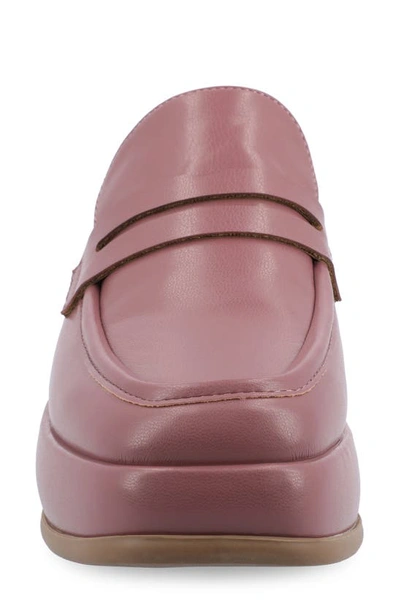 Shop Journee Collection Antonia Loafer Mule In Mauve