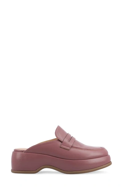 Journee Collection Antonia Loafer Mule In Mauve