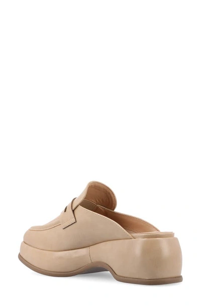 Journee Collection Antonina Womens Square Closed Toe Mules In Tan