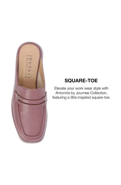 Journee Collection Antonia Loafer Mule In Mauve