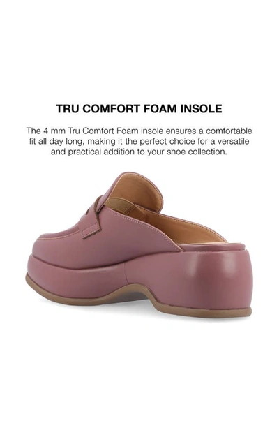 Journee Collection Antonia Loafer Mule In Mauve