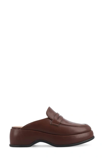 Journee Collection Antonia Loafer Mule In Brown