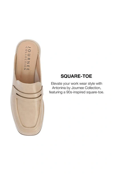 Journee Collection Antonina Womens Square Closed Toe Mules In Tan