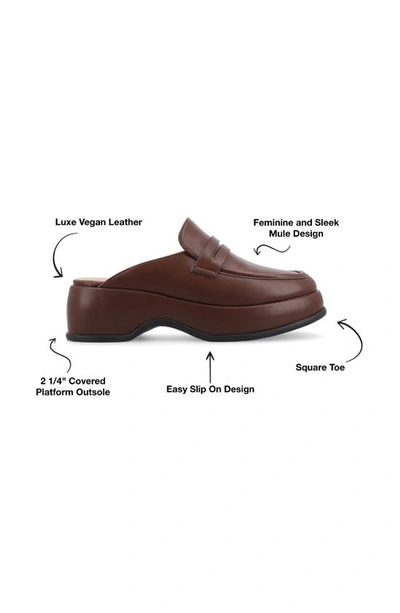 Journee Collection Antonia Loafer Mule In Brown
