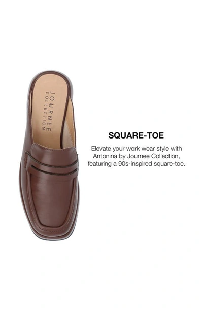 Journee Collection Antonia Loafer Mule In Brown