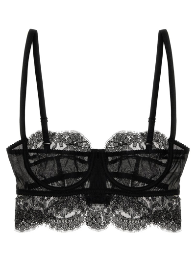 Shop Dolce & Gabbana Lace Bralette In Black
