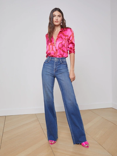 Shop L Agence Scottie Wide-leg Jean In Hasting