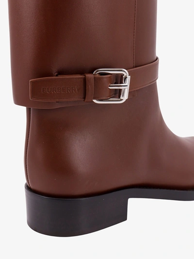 Shop Burberry Woman Boots Woman Brown Boots