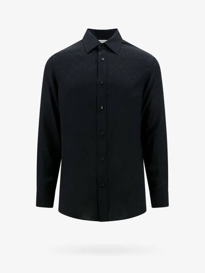 Shop Celine Man Shirt Man Black Shirts