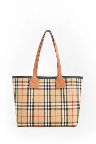 Shop Burberry Tote Bags In Brown