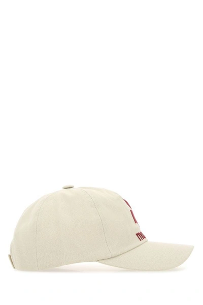 Shop Isabel Marant Man Ivory Cotton Tyron Baseball Cap In Multicolor