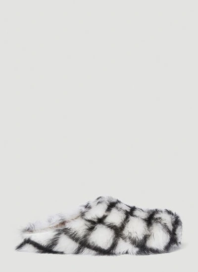 Shop Marni Men Fussbett Sabot Hairy Mules In White