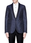 LANVIN Slim fit metallic jacquard tuxedo blazer