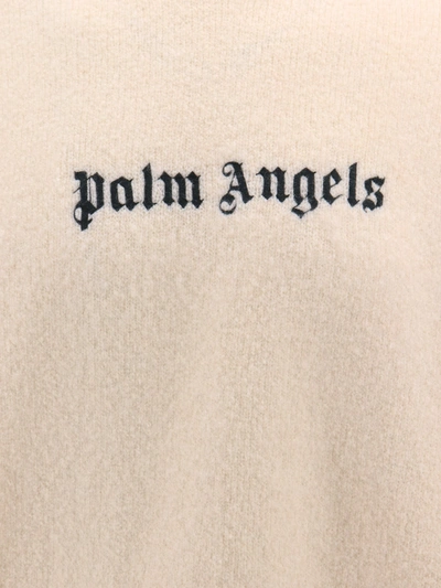 Shop Palm Angels Man Sweater Man Beige Knitwear In Cream
