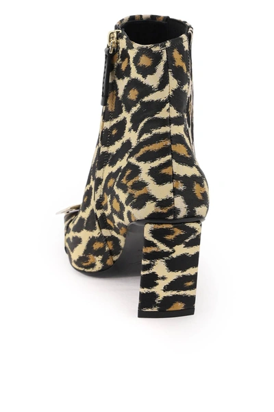 Shop Roger Vivier Leopard Jacquard 'belle Vivier' Chelsea Boots Women In Multicolor