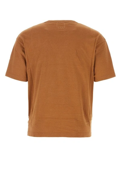 Shop Visvim Man Biscuit Cotton Jumbo T-shirt In Brown