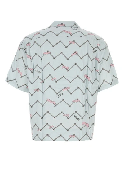 Shop Visvim Man Printed Rayon Copa Shirt In Multicolor