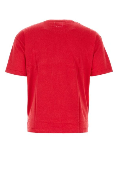 Shop Visvim Man Red Cotton Jumbo T-shirt