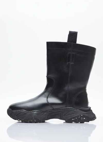 Shop Vivienne Westwood Men Dealer Leather Boots In Black