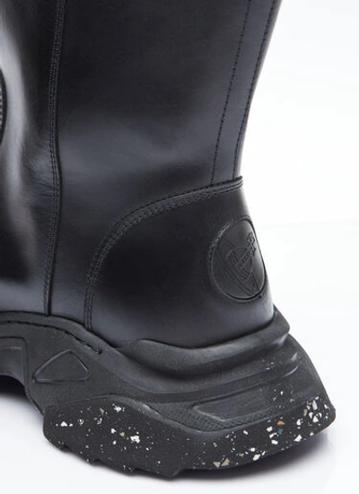 Shop Vivienne Westwood Men Dealer Leather Boots In Black