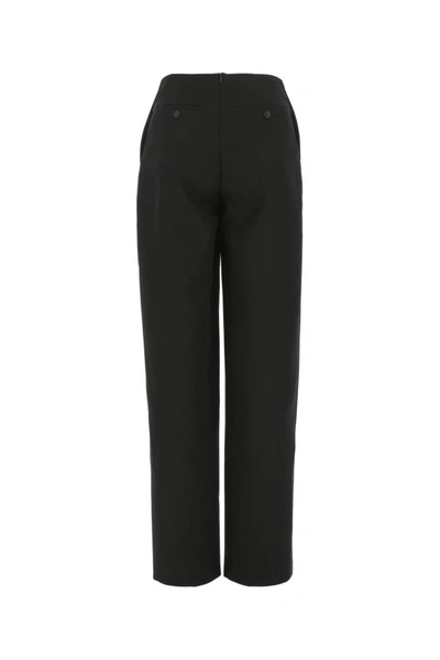 Shop Y/project Y Project Woman Black Wool Wide-leg Pant