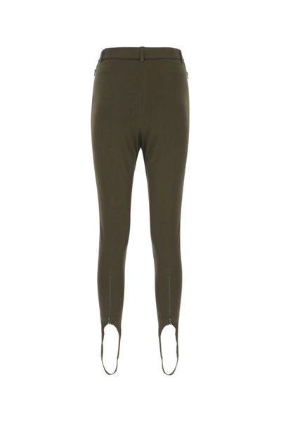 Shop Y/project Y Project Woman Olive Green Stretch Cotton Blend Pant