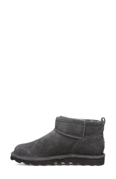 Bearpaw Shorty Genuine Shearling Lined Bootie In Graphite