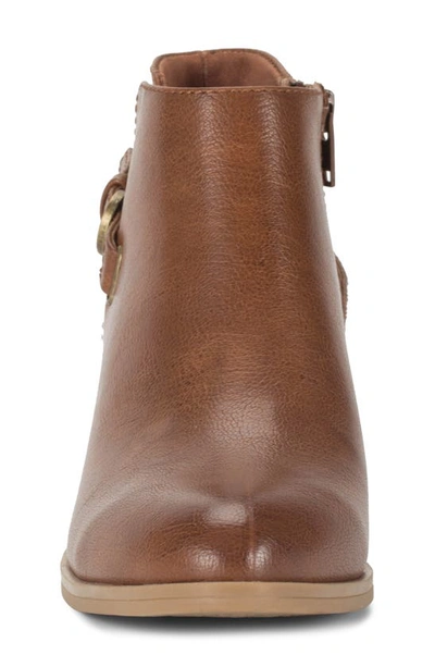 Baretraps Serenity Faux Leather Bootie In Walnut