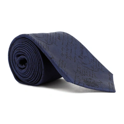 Shop Berluti Silk Tie In Blue