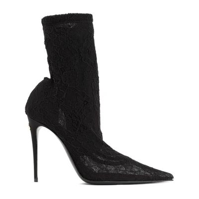 Shop Dolce & Gabbana Lace Pumps Shoes In Black