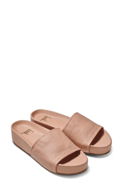 Shop Beek Pelican Platform Slide Sandal In Blush