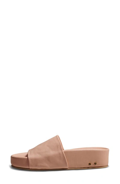 Shop Beek Pelican Platform Slide Sandal In Blush