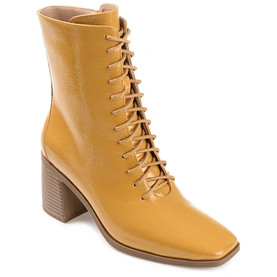 Shop Journee Collection Collection Women's Tru Comfort Foam Wide Width Covva Bootie In Yellow