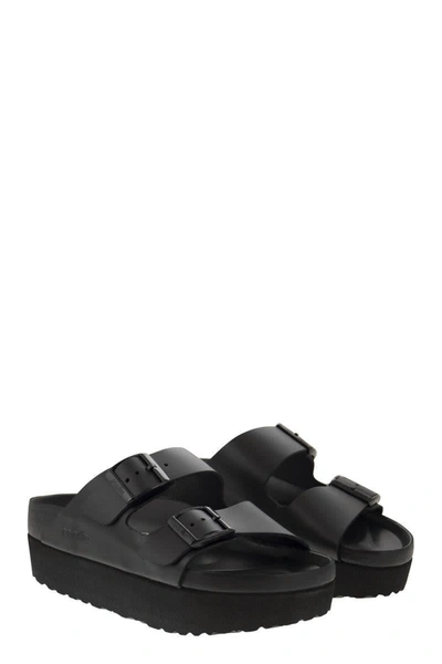 Shop Birkenstock Arizona Platform - Sandal With Two Buckles In Black