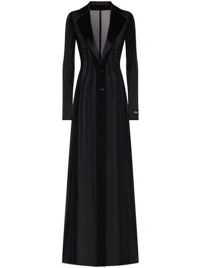 Shop Dolce & Gabbana Silk Coat In Black