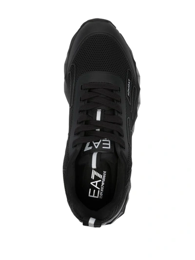Shop Ea7 Emporio Armani Logo Sneakers In Black