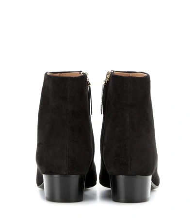 Shop The Row Ambra Suede Boots In Llack