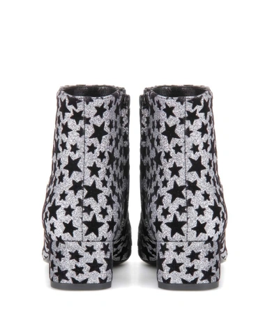 Shop Saint Laurent Babies 40 Embellished Ankle Boots In Ruteeio