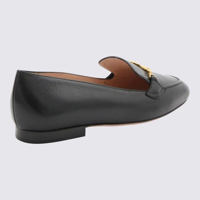Shop Bally Black Leather Obrien Loafers