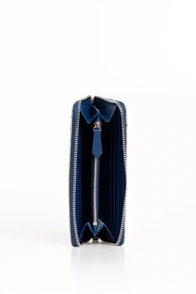 Shop Trussardi Elegant Crepe Leather Zip Wallet In Men's Beige