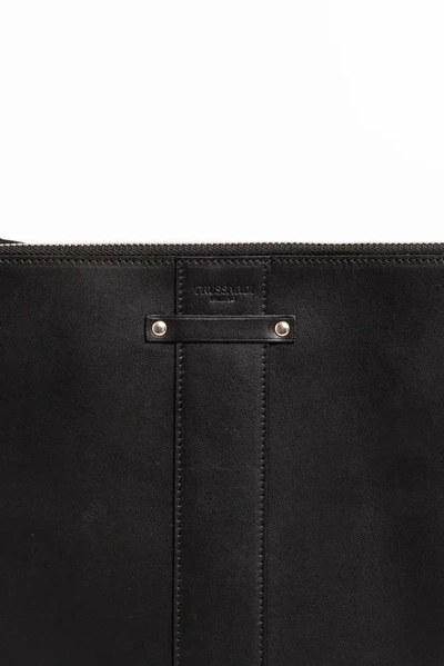 Shop Trussardi Black Leather Men's Wallet