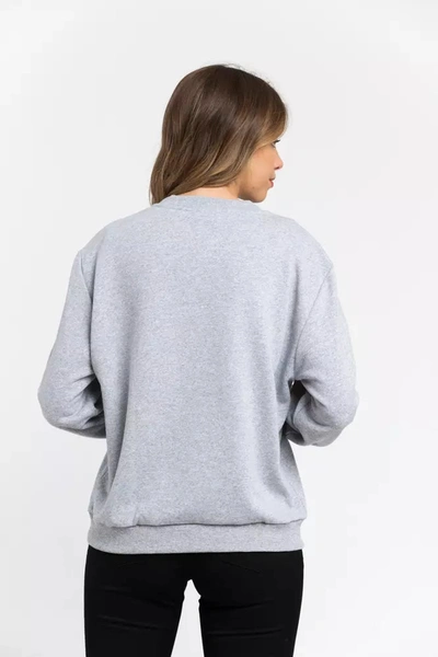 Shop Trussardi Gray Cotton Women's Sweater
