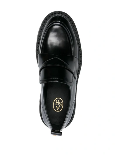 Shop Ash Genialstud01 High Loafers Shoes In Black