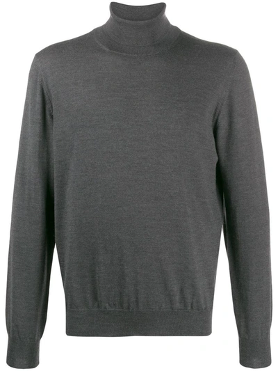 Shop Barba Turtle Neck Sweater Clothing In Grey